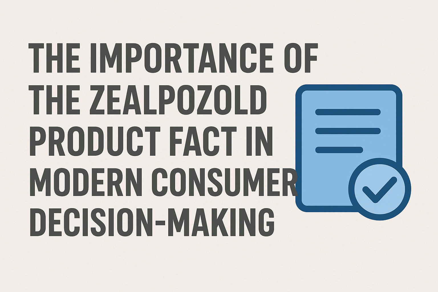 Zealpozold Product Fact